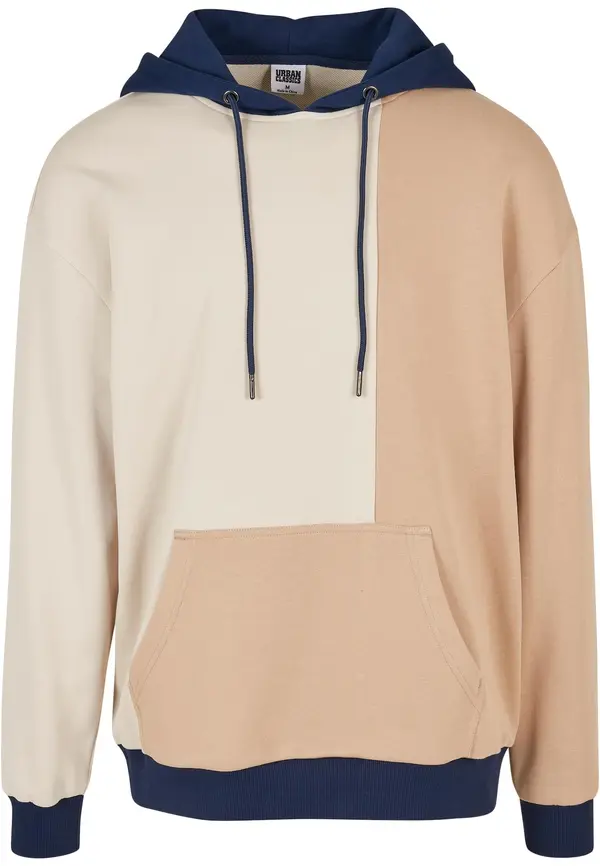 Urban Classics Urban Classics Sweater majica  bež / boja pijeska / tamno plava
