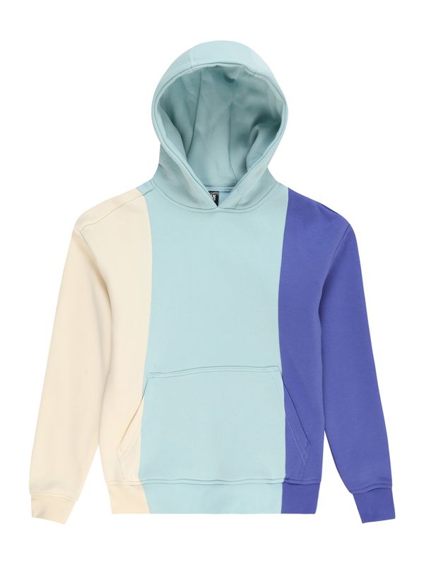Urban Classics Urban Classics Sweater majica  boja pijeska / tirkiz / ljubičasto plava