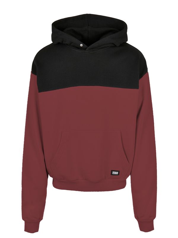 Urban Classics Urban Classics Sweater majica  boja vina / crna
