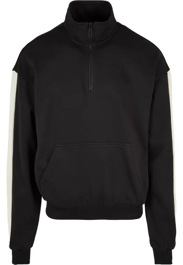 Urban Classics Urban Classics Sweater majica  crna / bijela
