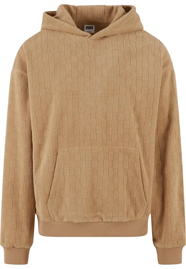 Urban Classics Urban Classics Sweater majica 'Jacquard'  pijesak