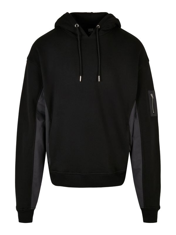 Urban Classics Urban Classics Sweater majica 'Military'  antracit siva / crna