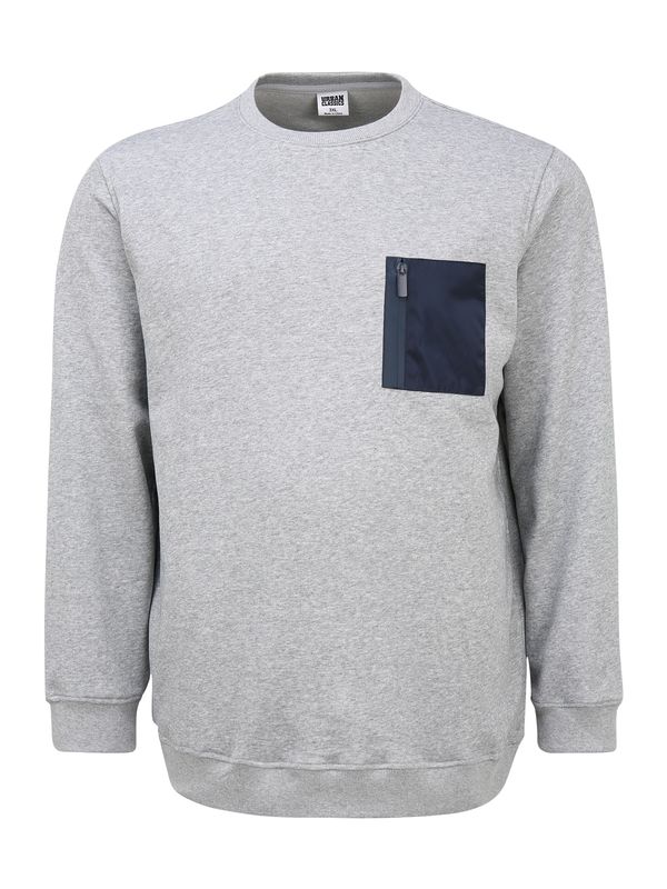 Urban Classics Urban Classics Sweater majica  mornarsko plava / siva melange