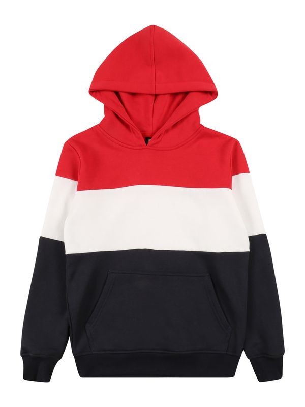 Urban Classics Urban Classics Sweater majica  mornarsko plava / vatreno crvena / bijela