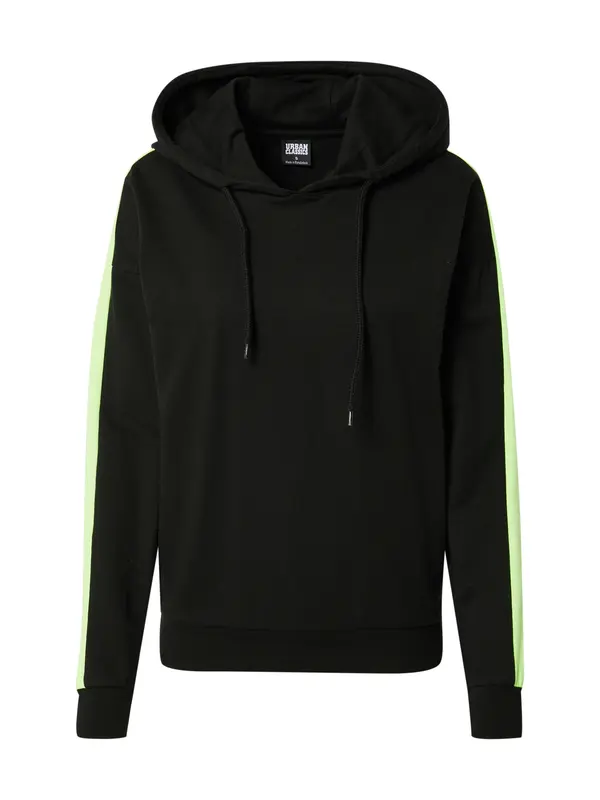 Urban Classics Urban Classics Sweater majica  neonsko zelena / crna