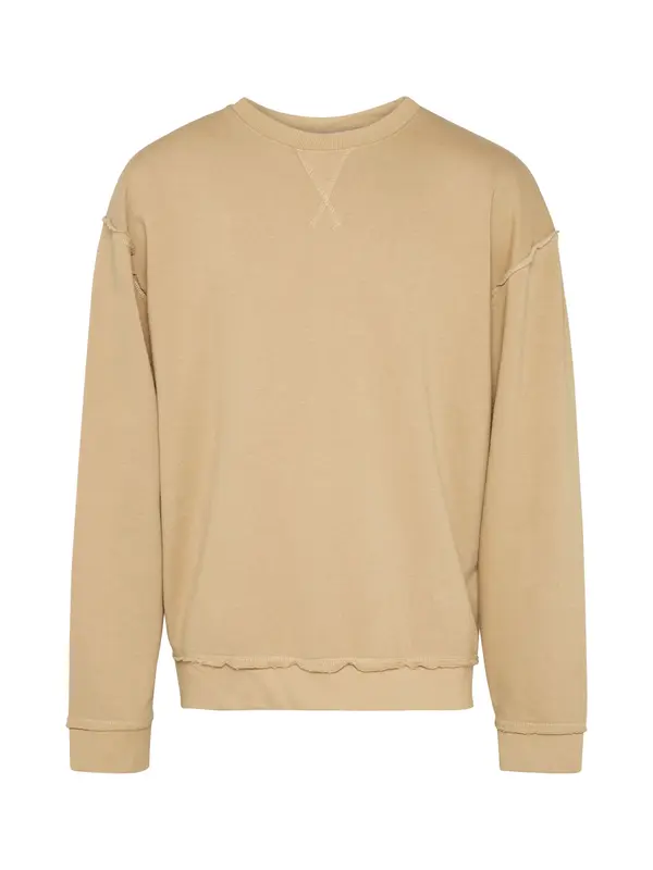 Urban Classics Urban Classics Sweater majica 'Open Edge Crew'  pijesak