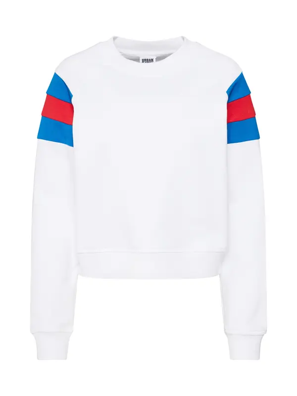 Urban Classics Urban Classics Sweater majica  plava / crvena / bijela