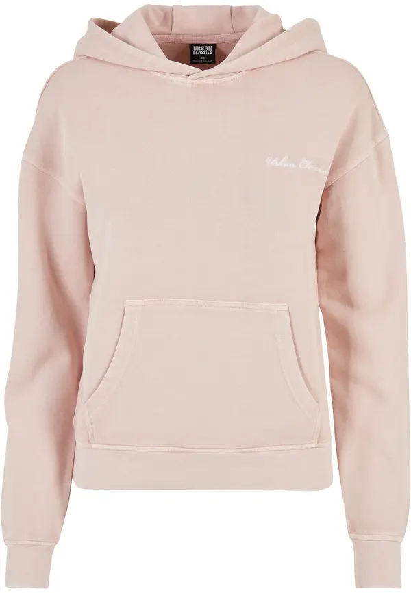 Urban Classics Urban Classics Sweater majica  prljavo roza / bijela