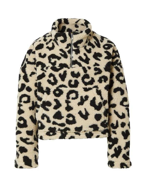 Urban Classics Urban Classics Sweater majica  svijetlobež / crna