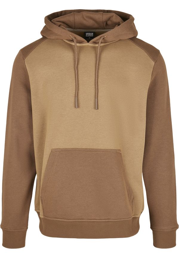 Urban Classics Urban Classics Sweater majica  svijetlosmeđa / tamno smeđa