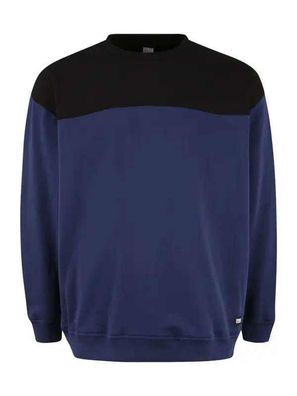 Urban Classics Urban Classics Sweater majica  tamno plava / crna