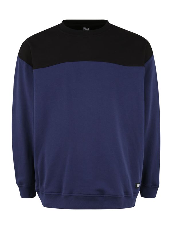 Urban Classics Urban Classics Sweater majica  tamno plava / crna