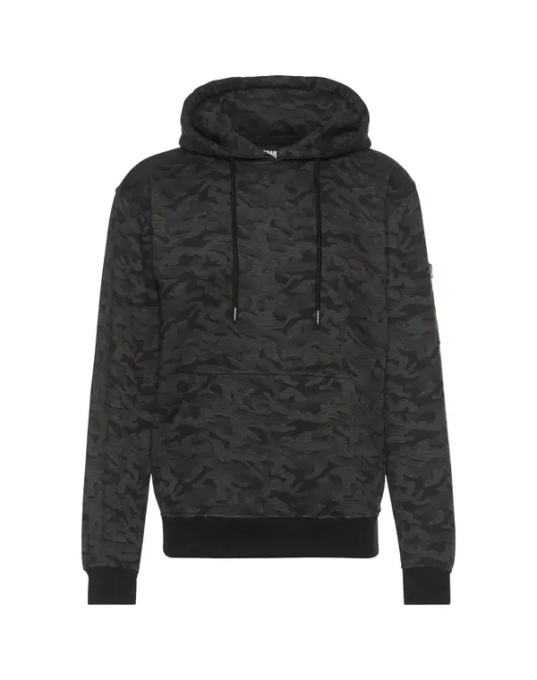 Urban Classics Urban Classics Sweater majica  tamo siva / crna