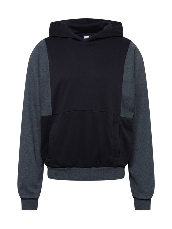 Urban Classics Urban Classics Sweater majica  tamo siva / crna