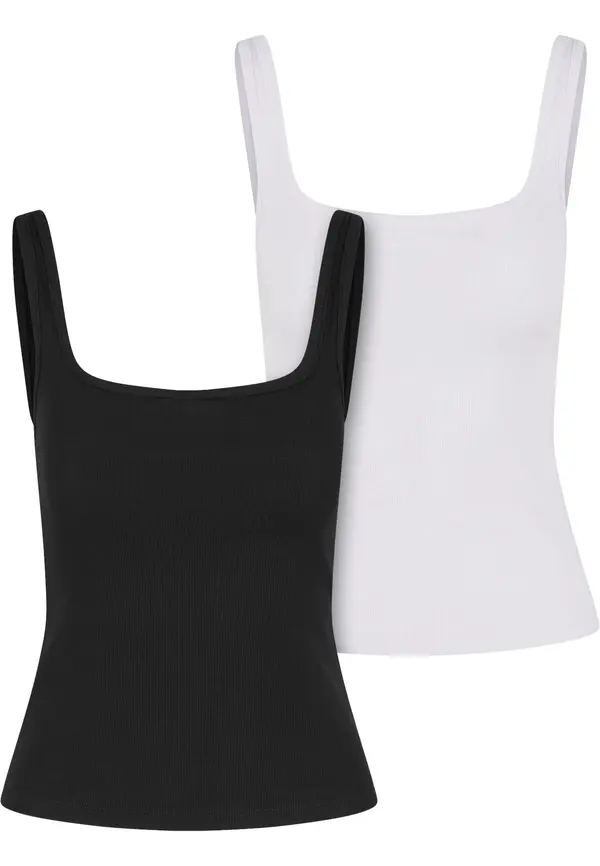 Urban Classics Urban Classics Top  crna / bijela