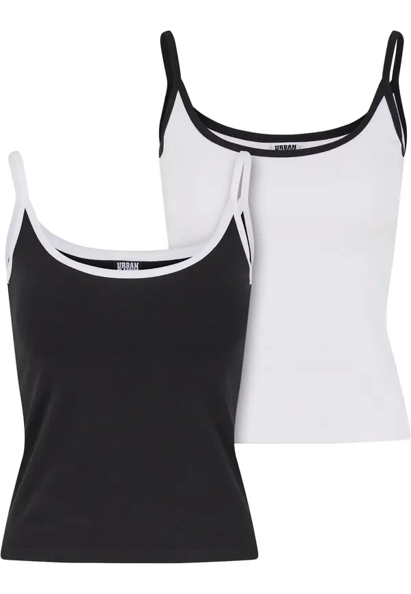 Urban Classics Urban Classics Top  crna / bijela
