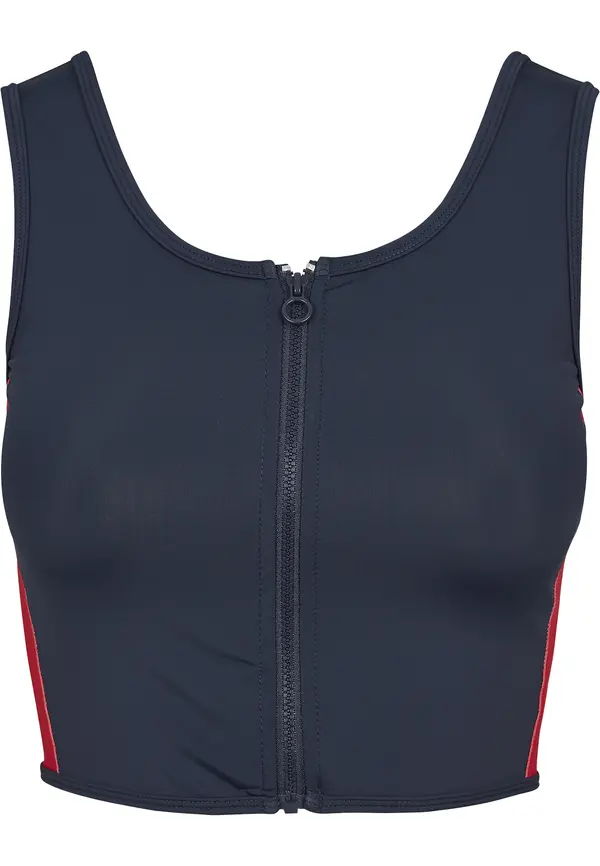 Urban Classics Urban Classics Top  mornarsko plava / vatreno crvena / bijela