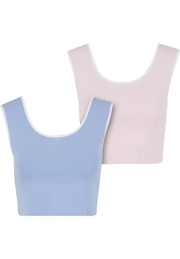 Urban Classics Urban Classics Top  plava / roza