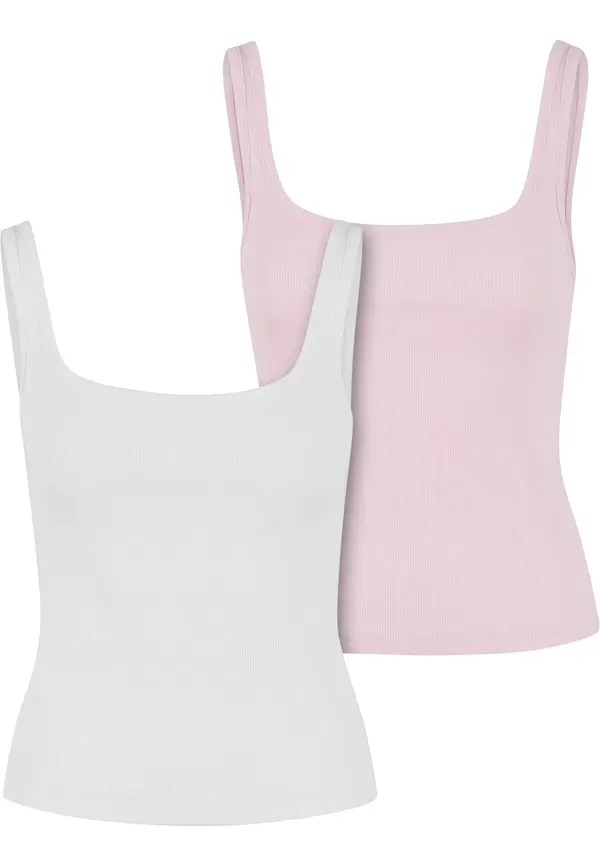 Urban Classics Urban Classics Top  svijetloroza / bijela
