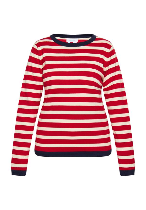 usha BLUE LABEL usha BLUE LABEL Pulover  boja pijeska / vatreno crvena / crna