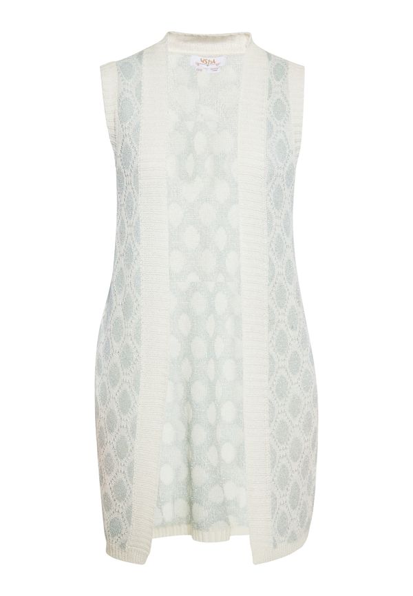 usha FESTIVAL usha FESTIVAL Kardigan bez rukava  pastelno plava / bijela