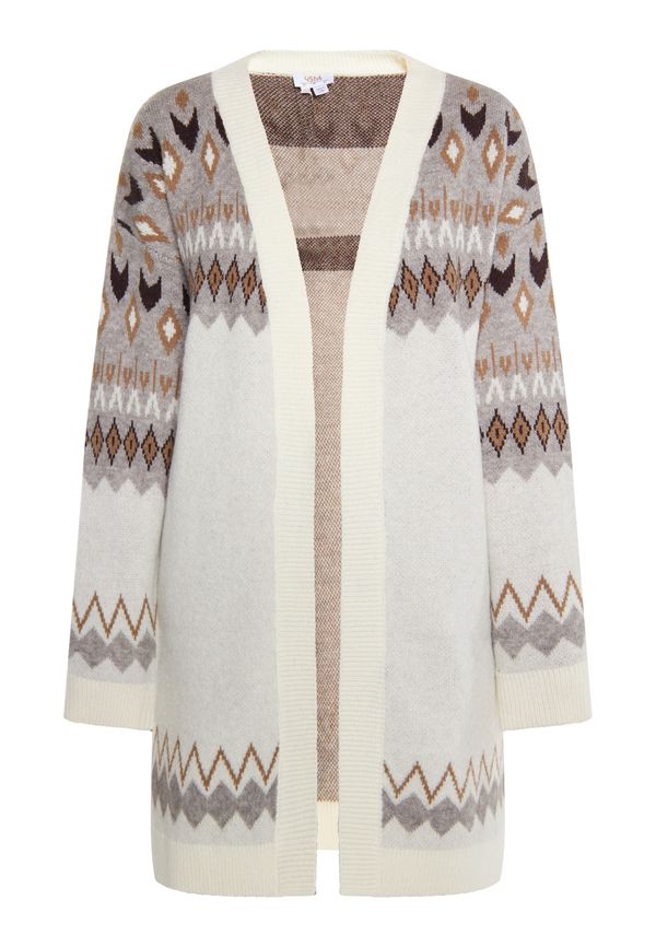 usha FESTIVAL usha FESTIVAL Kardigan 'Rakata'  bež / cappuccino / prljavo bijela