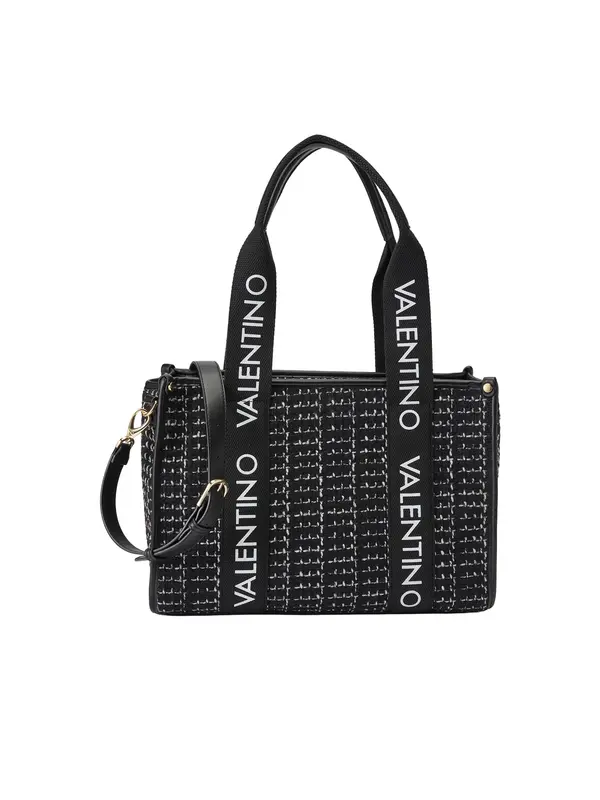 VALENTINO VALENTINO Shopper torba 'Candle'  crna / bijela / bijela melange