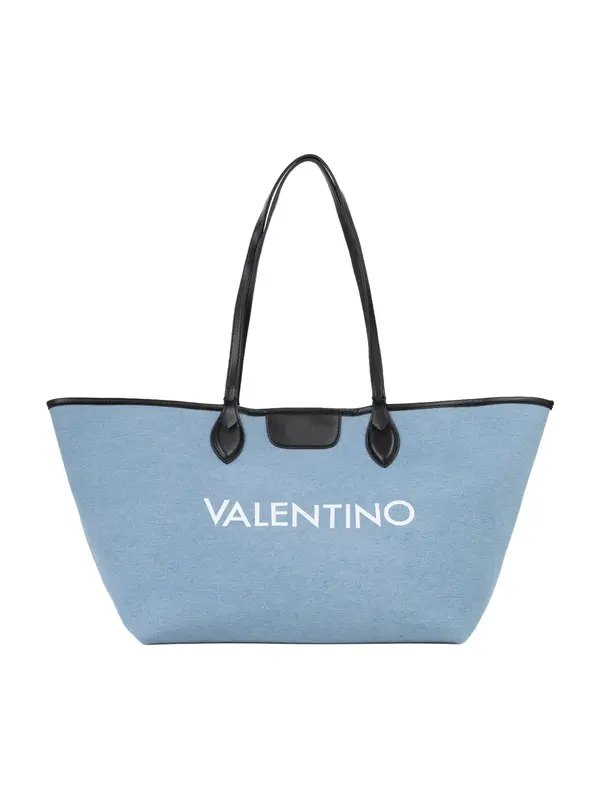 VALENTINO VALENTINO Shopper torba  plavi traper / bijela