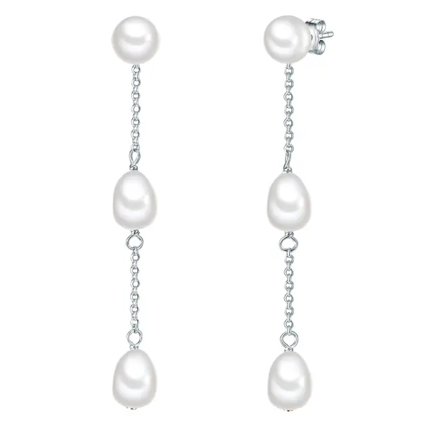 Valero Pearls Valero Pearls Naušnice  srebro / biserno bijela