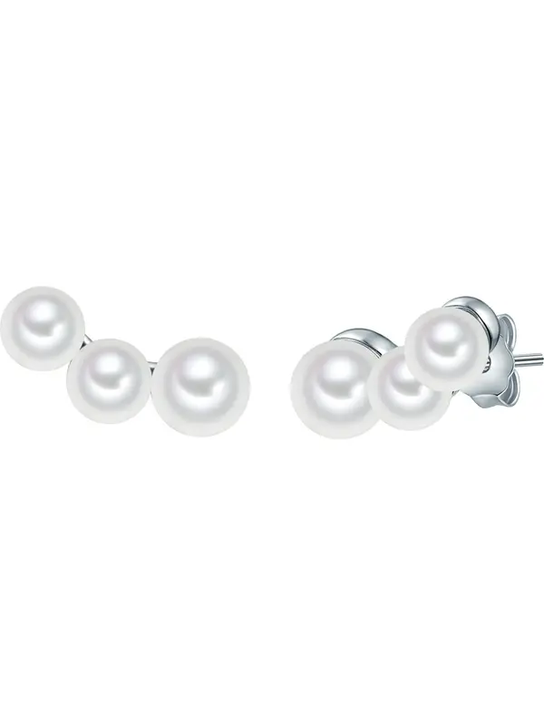 Valero Pearls Valero Pearls Naušnice  srebro / biserno bijela