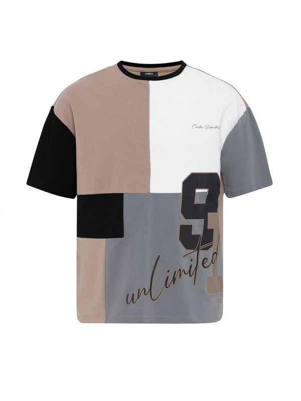 VAMOS CLO VAMOS CLO Hlače 'Bedford'  bež / mornarsko plava