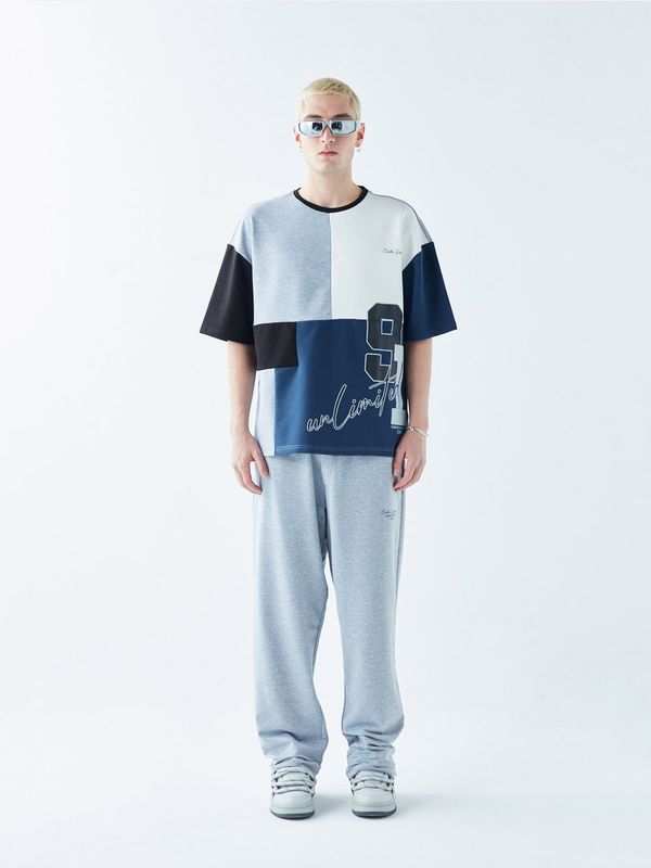 VAMOS CLO VAMOS CLO Hlače 'Bedford'  plava / siva melange