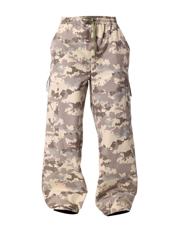 VAMOS CLO VAMOS CLO Hlače 'Freeport'  toplo smeđa / pijesak / smeđa / svijetlosiva