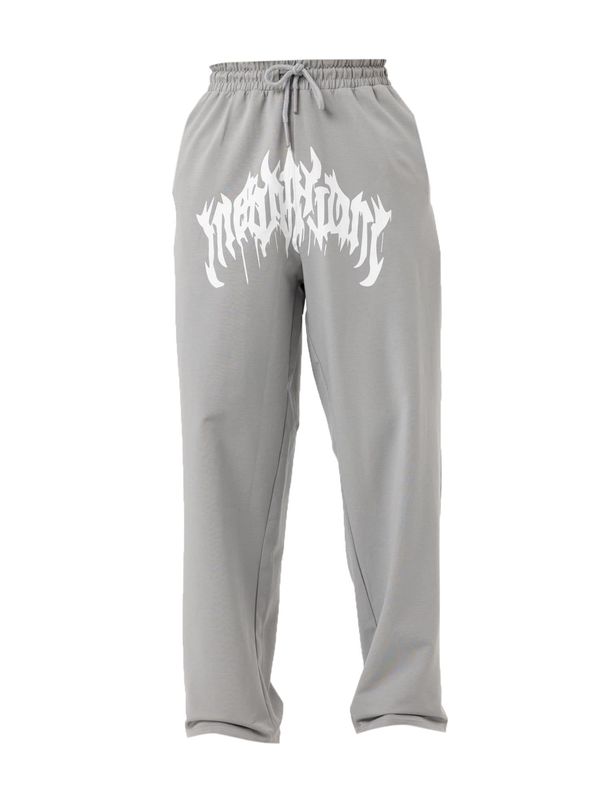 VAMOS CLO VAMOS CLO Hlače 'Fumitory'  siva / bijela