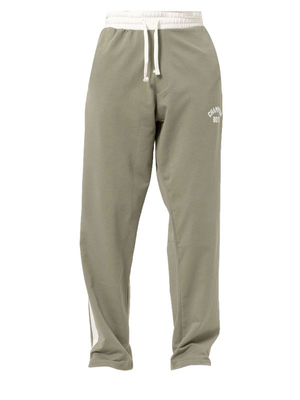 VAMOS CLO VAMOS CLO Hlače 'Hibiscus'  kaki / bijela