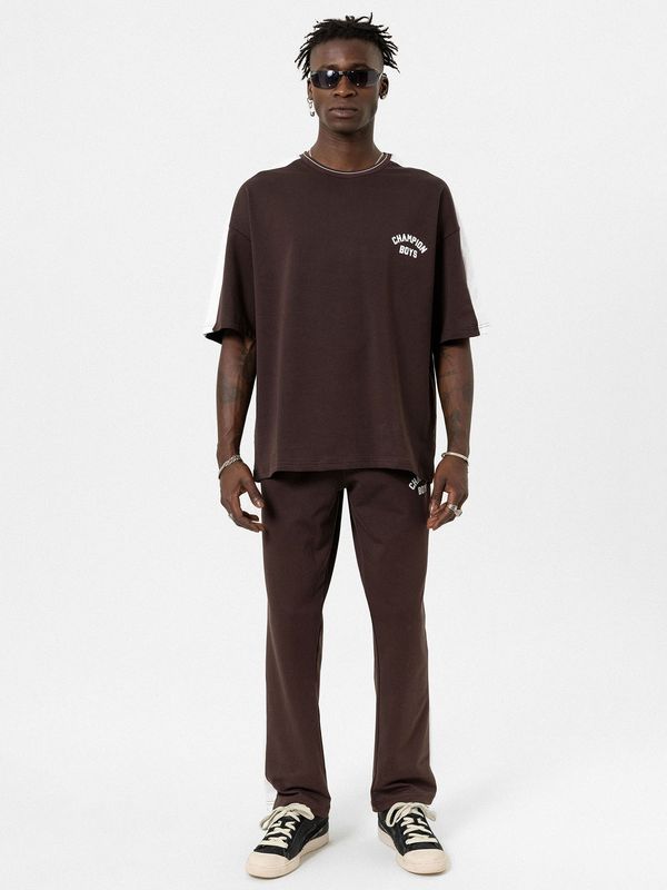 VAMOS CLO VAMOS CLO Hlače 'Hibiscus'  smeđa / bijela