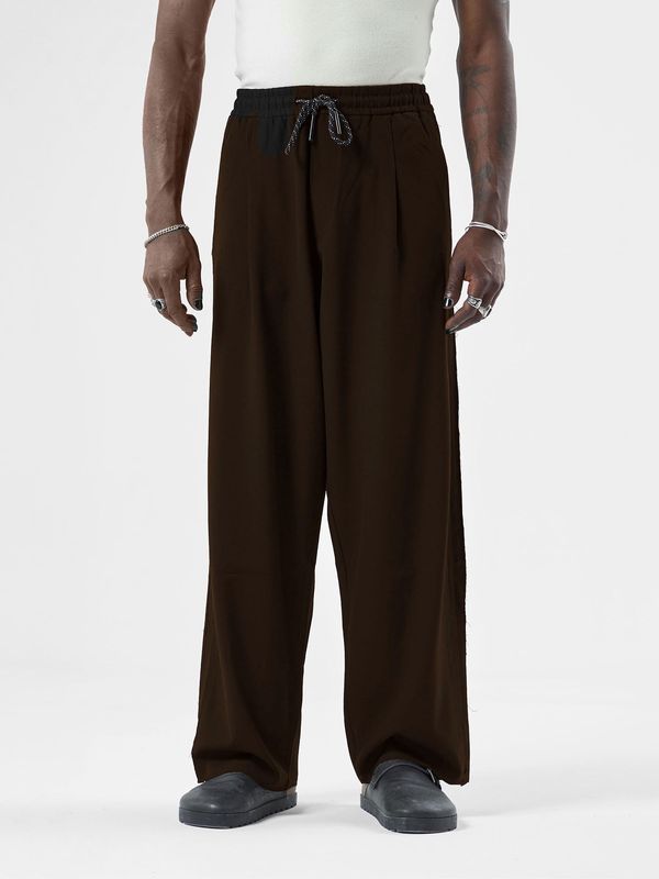 VAMOS CLO VAMOS CLO Hlače s naborima 'CLEVALEND'  smeđa