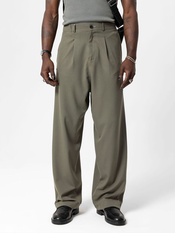 VAMOS CLO VAMOS CLO Hlače s naborima 'Columbia'  kaki