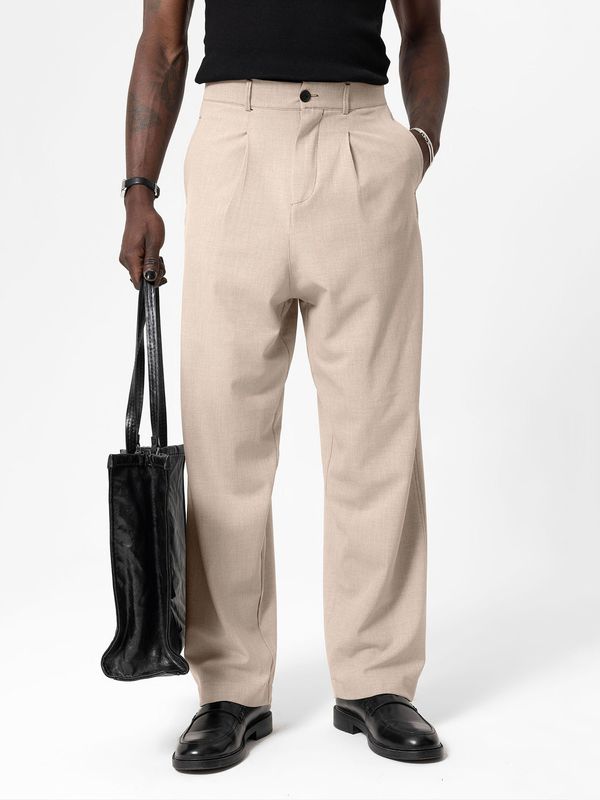 VAMOS CLO VAMOS CLO Hlače s naborima 'Columbia'  nude