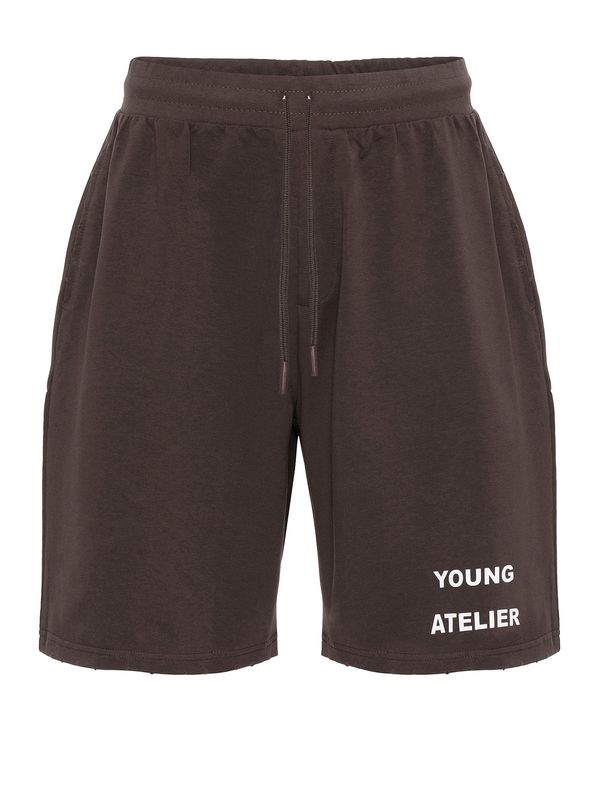 VAMOS CLO VAMOS CLO Hlače  smeđa / bijela