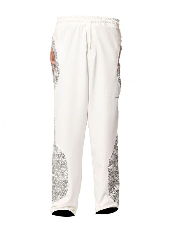 VAMOS CLO VAMOS CLO Hlače 'Tropaeolum'  crna / prljavo bijela