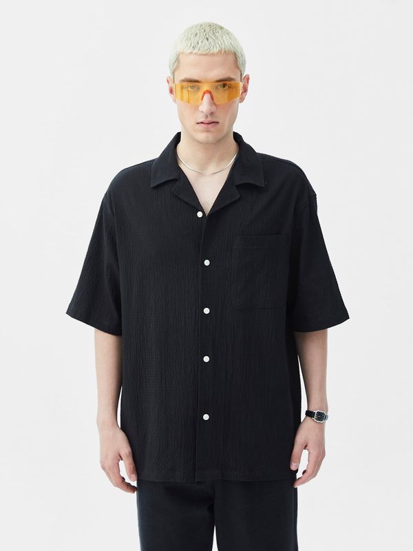 VAMOS CLO VAMOS CLO Košulja 'Bleeding Heart'  crna