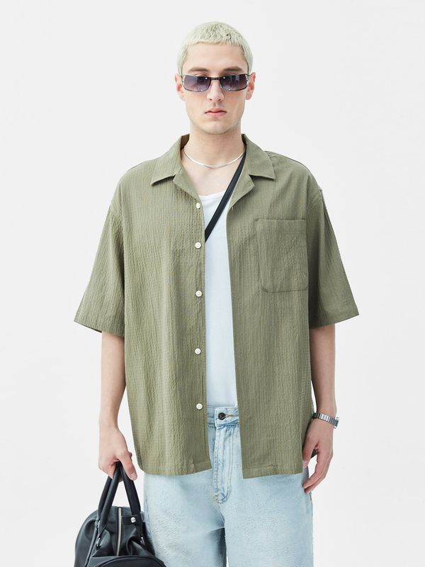 VAMOS CLO VAMOS CLO Košulja 'Bleeding Heart'  kaki