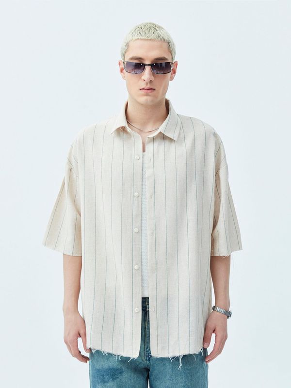 VAMOS CLO VAMOS CLO Košulja  boja pijeska / plava