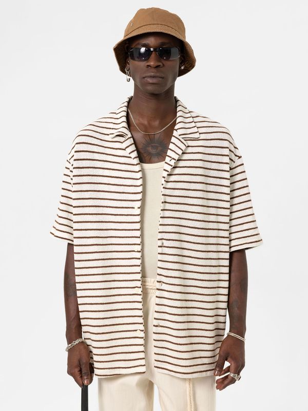 VAMOS CLO VAMOS CLO Košulja 'Ceanothus'  bež / smeđa