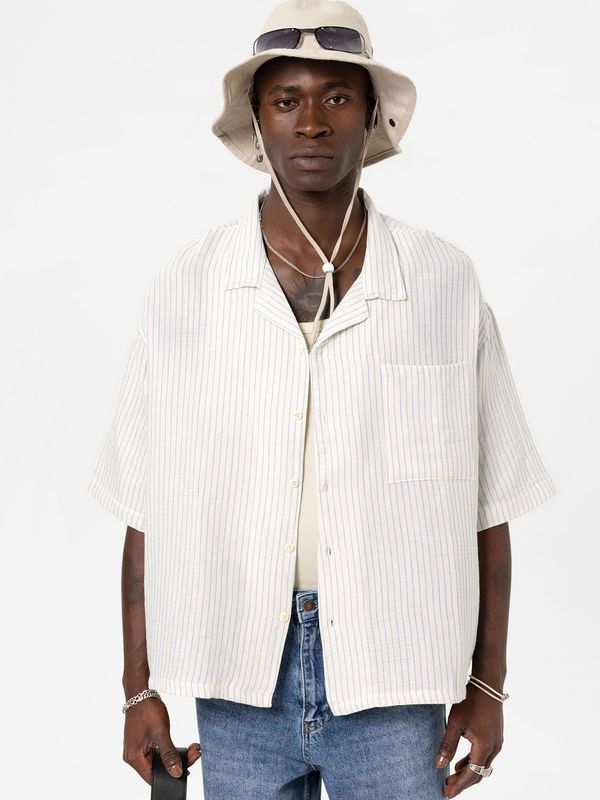 VAMOS CLO VAMOS CLO Košulja  ecru/prljavo bijela / plava