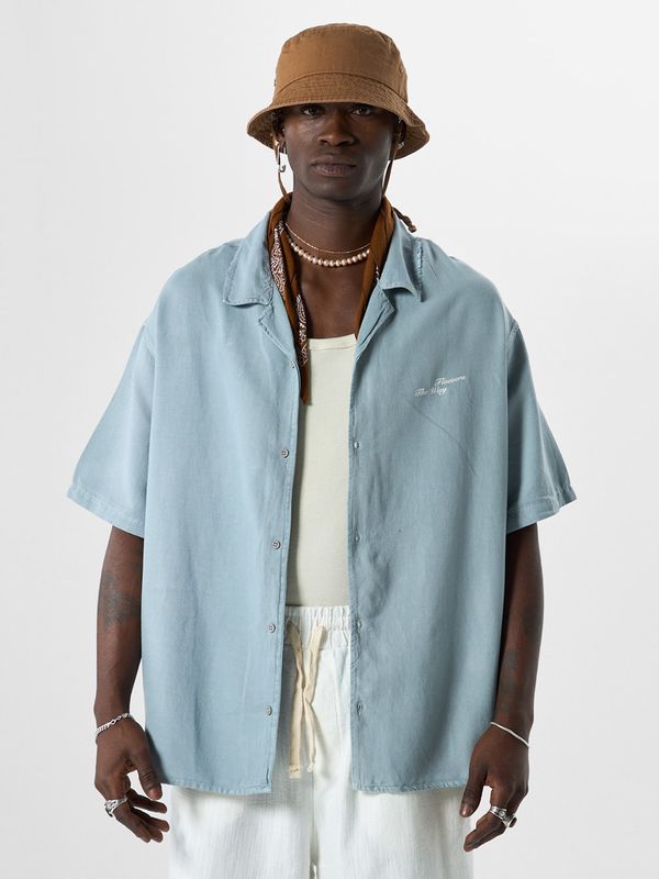 VAMOS CLO VAMOS CLO Košulja 'Hemd'  golublje plava / žuta / bijela