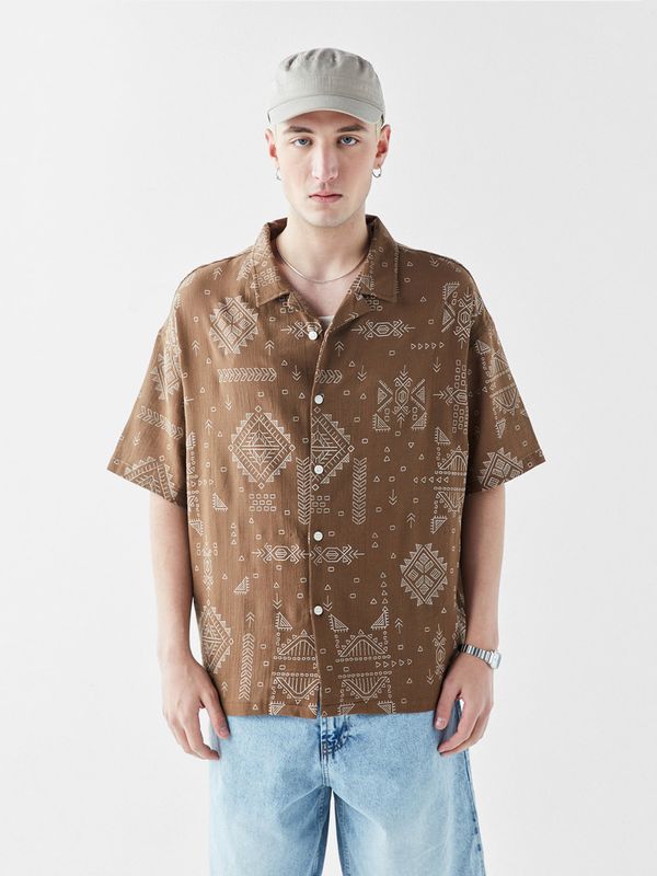 VAMOS CLO VAMOS CLO Košulja 'Hyacinth'  smeđa