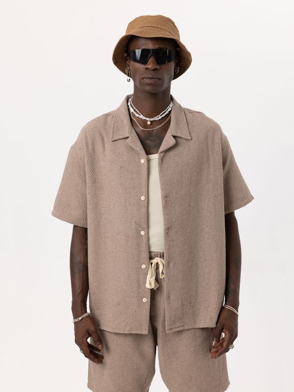 VAMOS CLO VAMOS CLO Košulja 'Linaria'  toplo smeđa