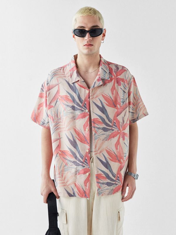 VAMOS CLO VAMOS CLO Košulja 'Lincoln'  bež / plava / roza